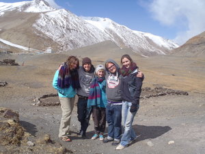 Fay, Callum, Az, Kitty and me by the glacier (but you can't really see it).