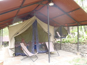 The tent we stayed in at The Last Resort.