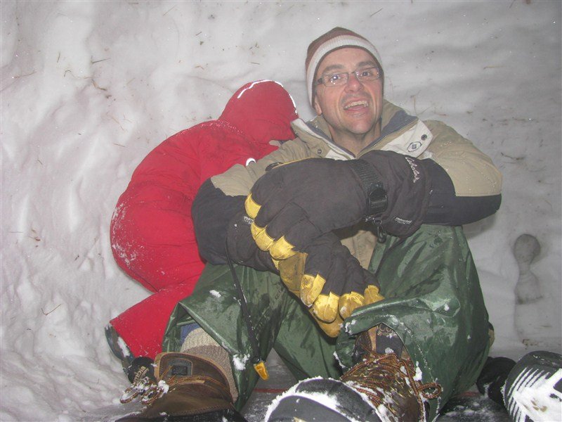 cramped space in the igloo