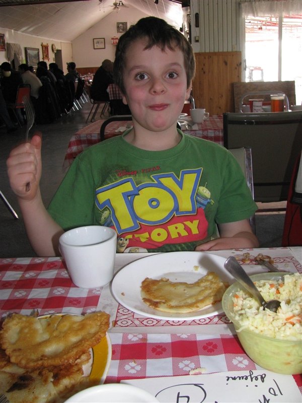 P thought the pancakes at the end were double thumbs up.