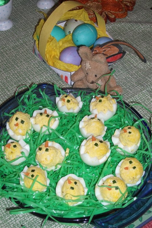 Devilled egg chicks