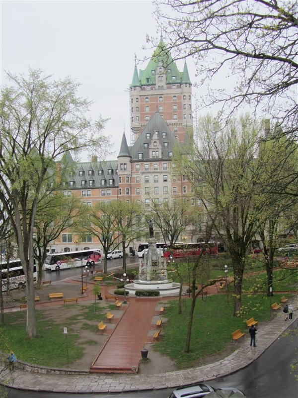 View of the Frontenac from our window