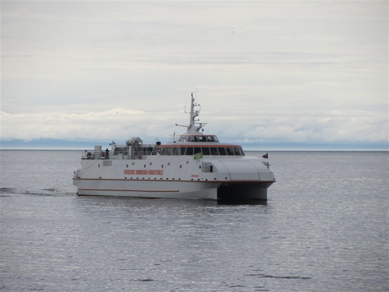 High speed ferry from Forestville to Rimouski