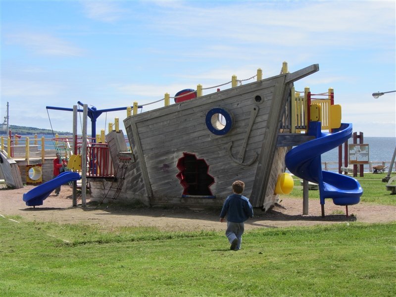Ship playground at Perce