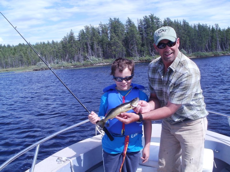 Paul and the guide with his first fish
