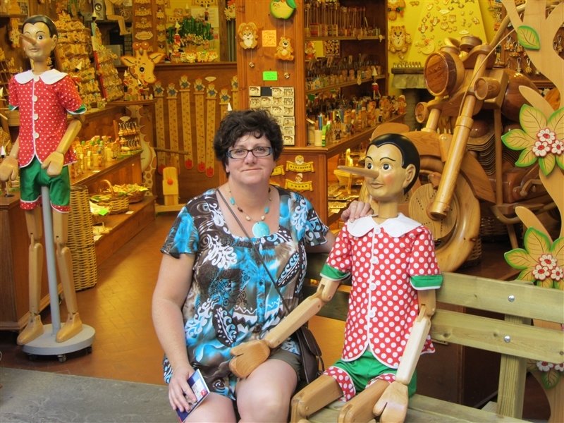 Me with a giant Pinnocchio