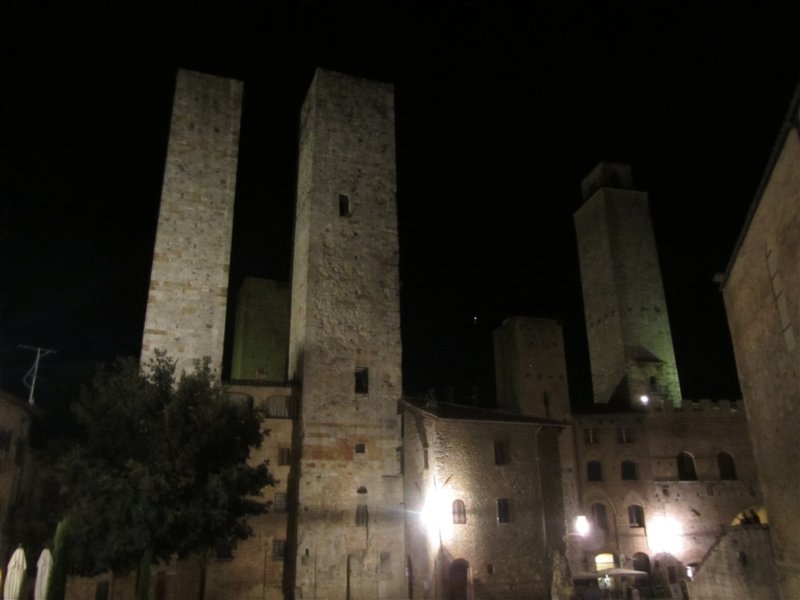 San Gimignano at night