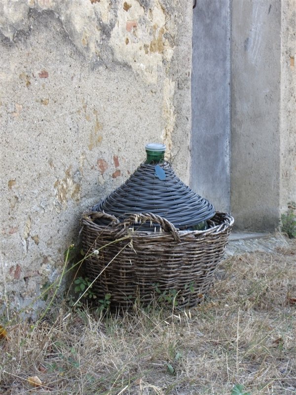 An old wine flask