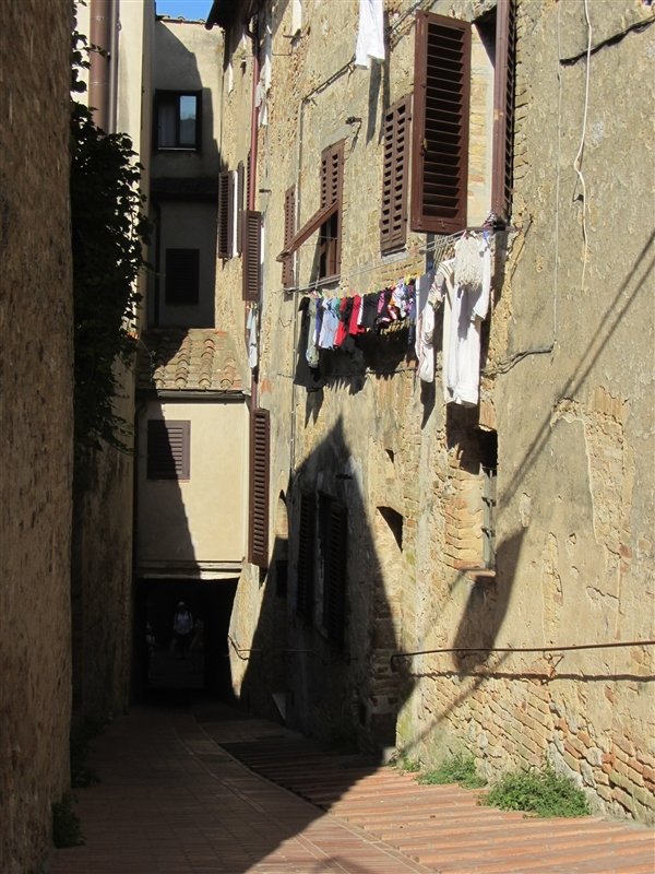 Clothes on the line in San Gimignano