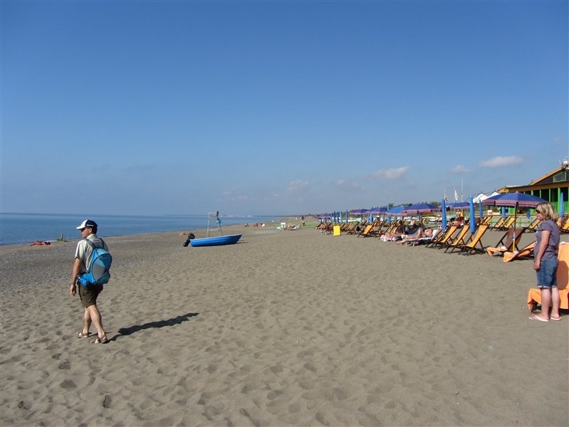 At the beach in Maritina di Bibbonia