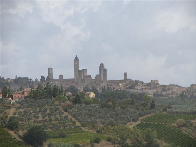 San Gimignano in the clouds