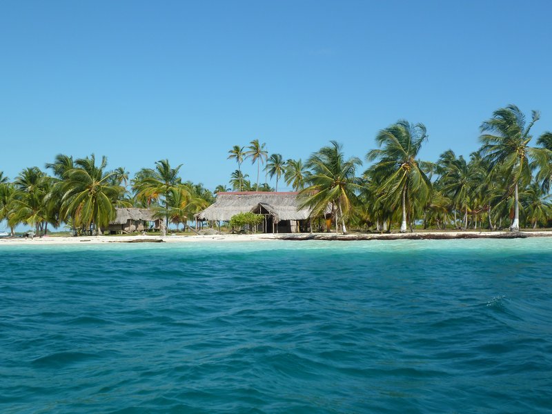 An island as seen from the boat