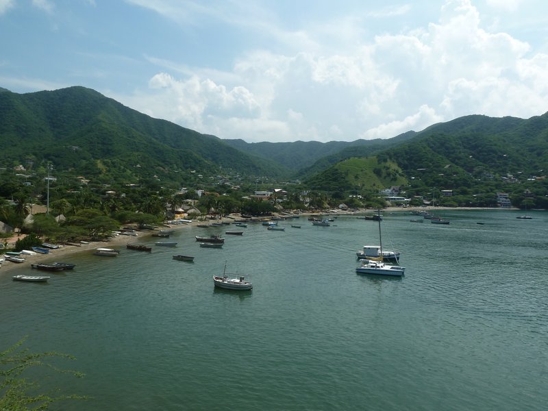 View from The top of the hill / cliff (Taganga side)