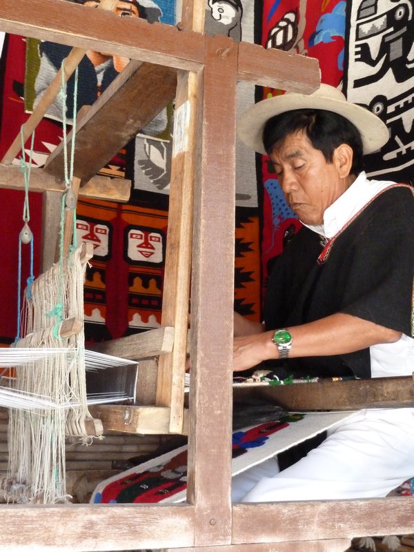 Ecuadorian weaver