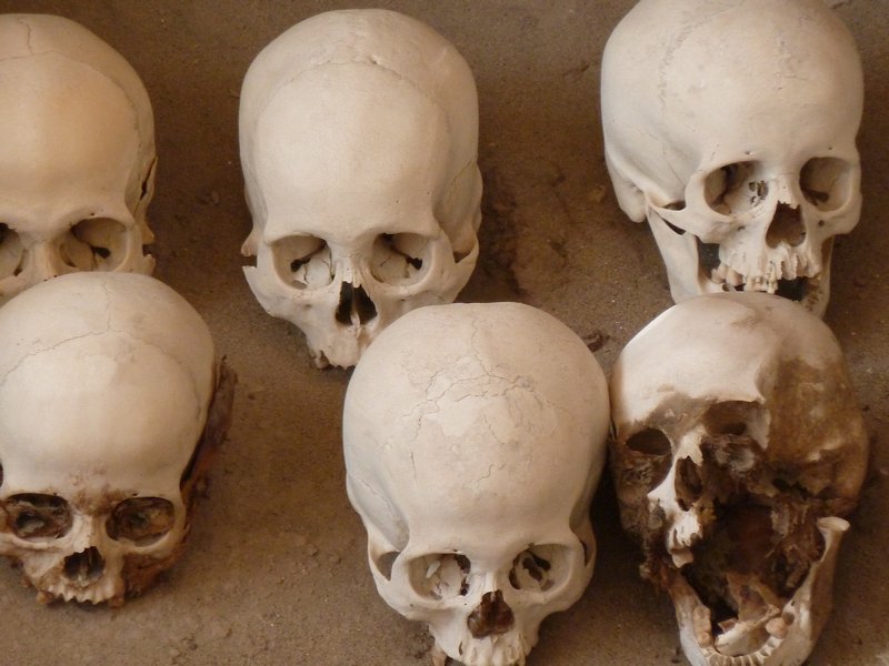 Skulls from the Chauchilla cemetery