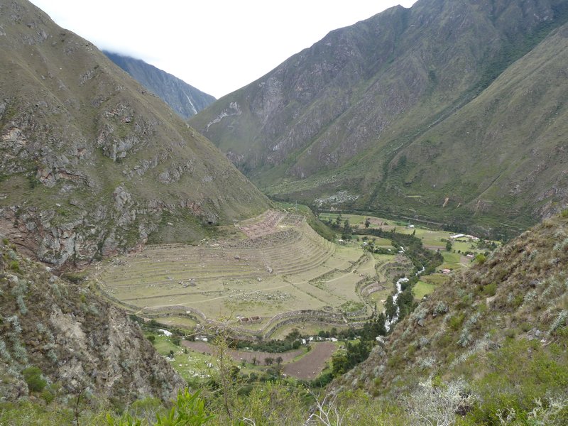 View of inca sight from way up high