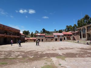 The plaza on Taquille
