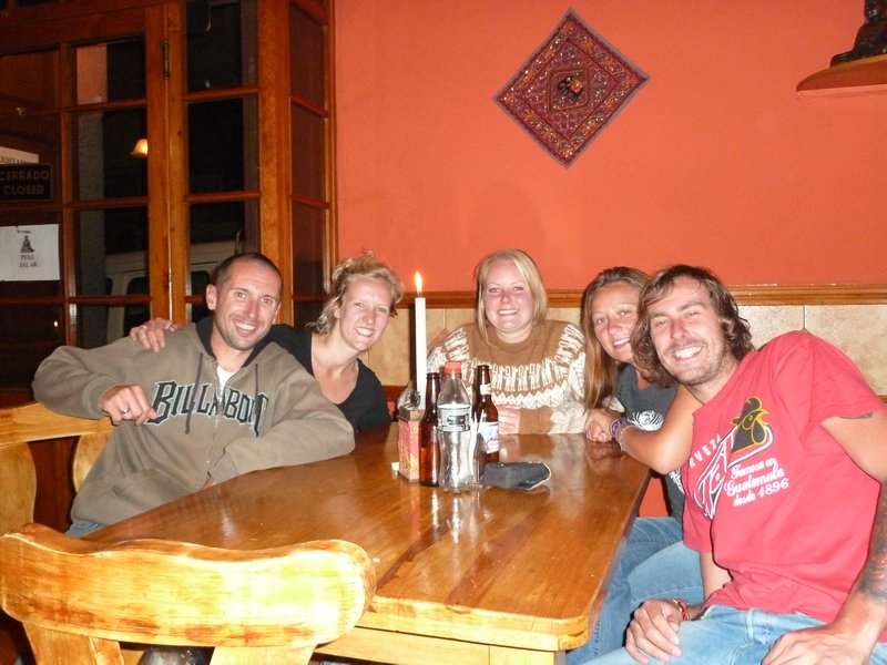 In the Star of India with our friends Helen, Nadine and Troy(right to left)