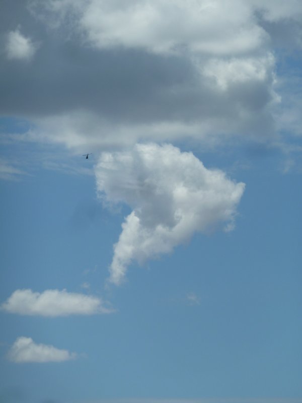 A cloud that looks like South America...sort of!