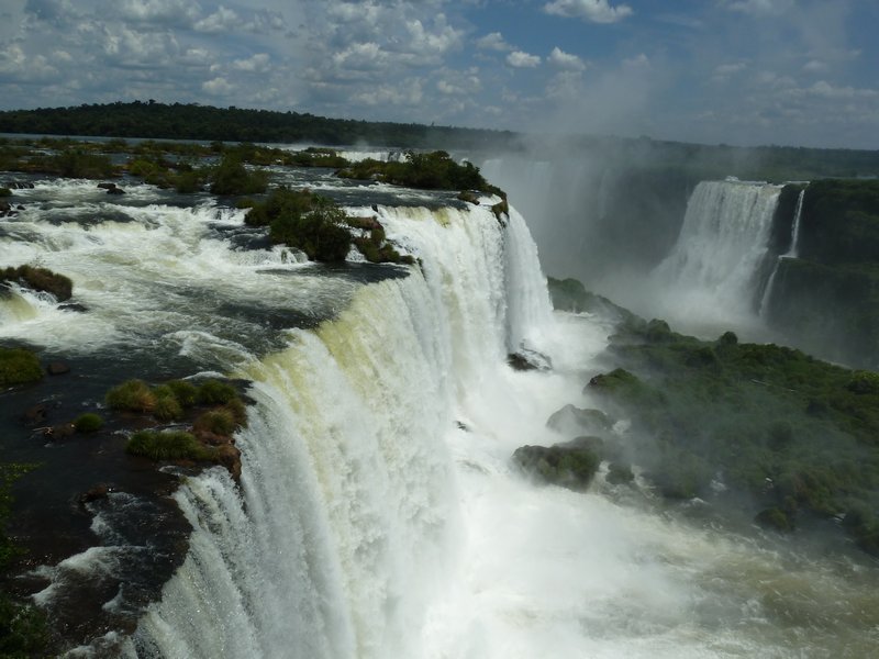 From the viewing deck above the falls