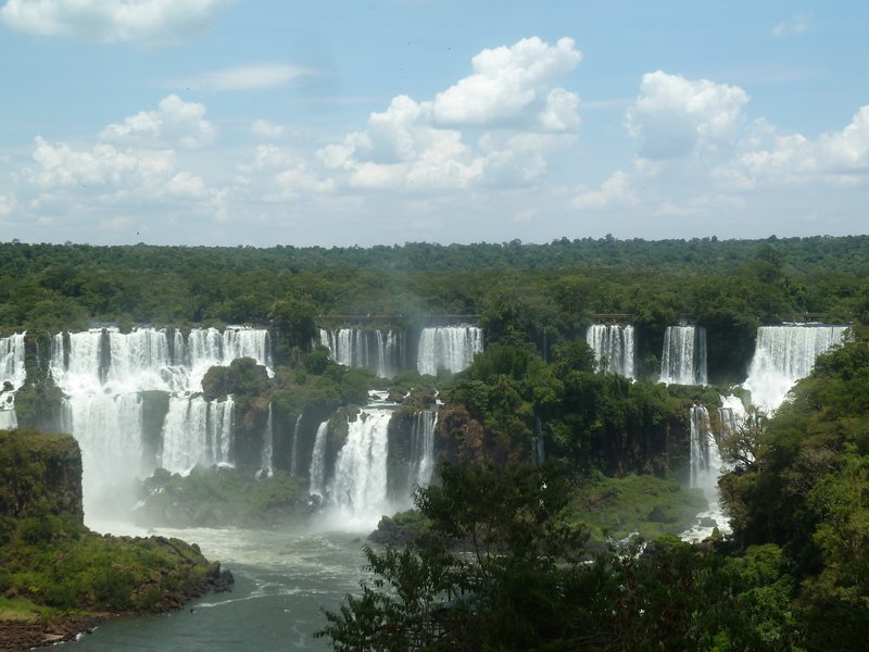 First view of the falls from the Brazilian side