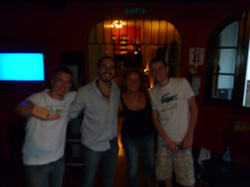 Donna and Matt with Juan and Gabriel who were top lads we met in Mendoza