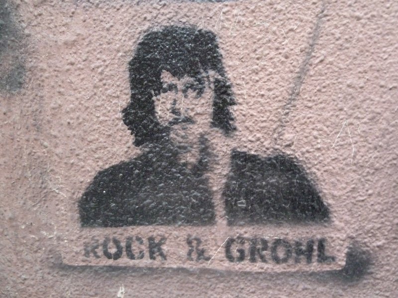 Some Dave Grohl from the Foo Fighters street art....Loving that!