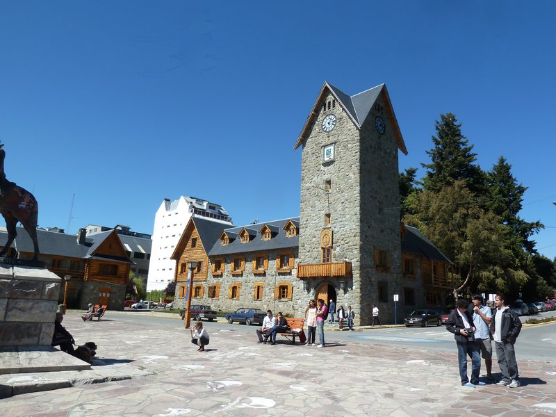 The European Ski resort style buildings of Bariloche