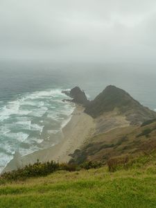 Looking down from Cape reinga