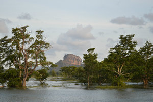 Sigiriya from the lake
