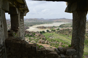 View from inside the temple