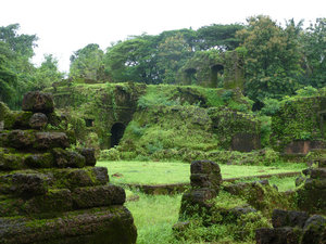 Moss-covered ruins
