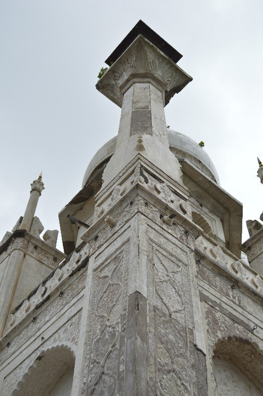 Close up of mausoleum