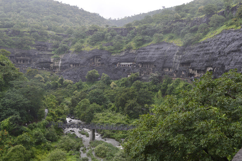 Looking at the caves of Ajanta