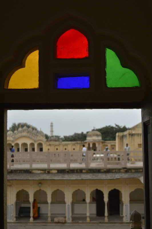 Colourful window frame