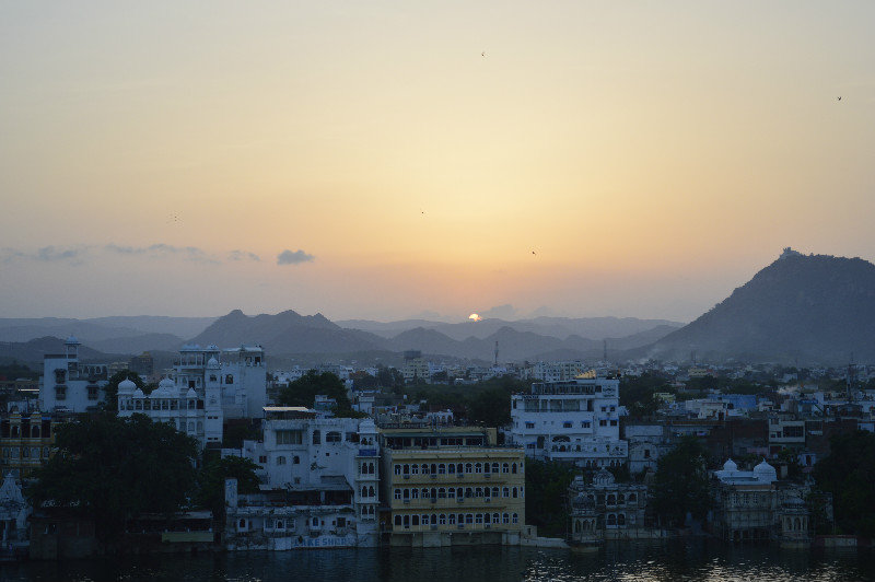Our First Udaipur Sunset