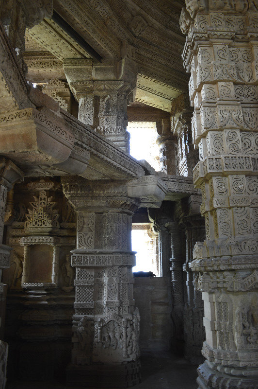 Inside one of the Hindu Temples