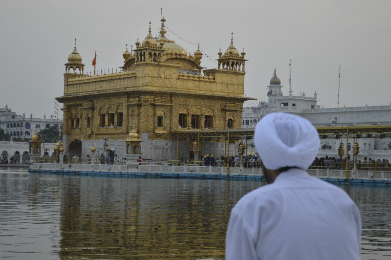 Local Sikh taking in the atmosphere