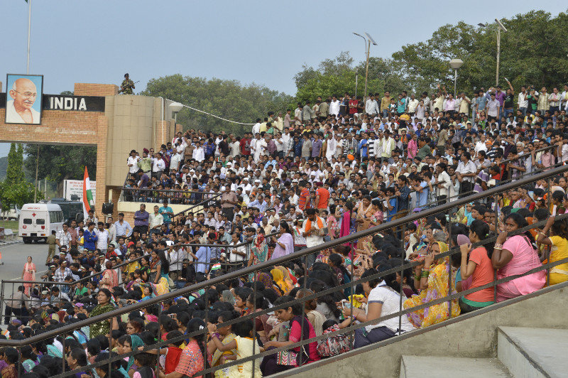 Packed Indian crowd
