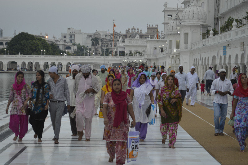 Walking round the Golden Temple