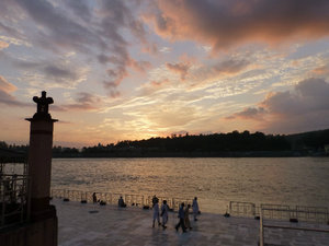 Sunsetting over the Ganges