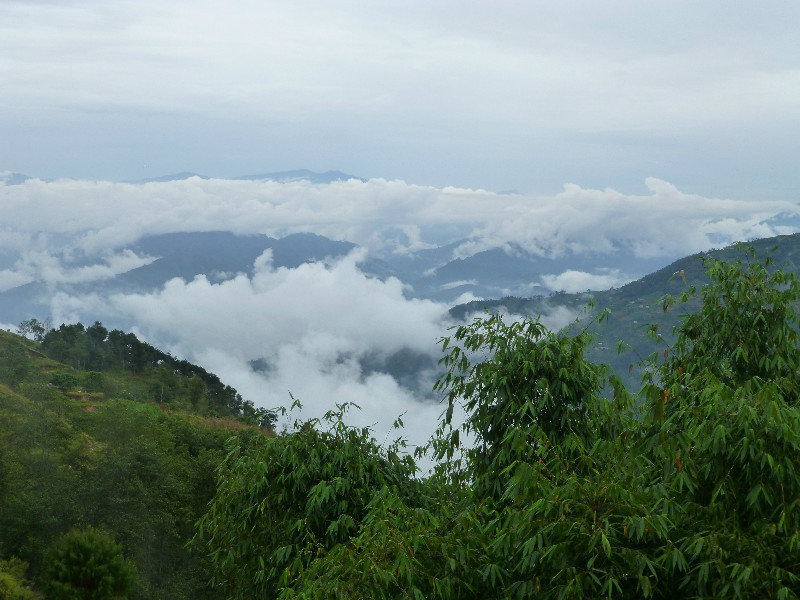 Cloud-covered hills
