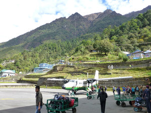Quick turn around on flights in and out of Lukla
