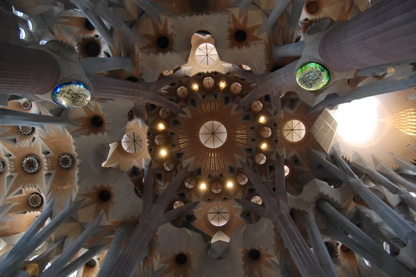 Ceiling of Sagrada Familia