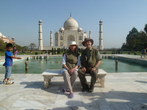 Holly and Brian at Taj Mahal