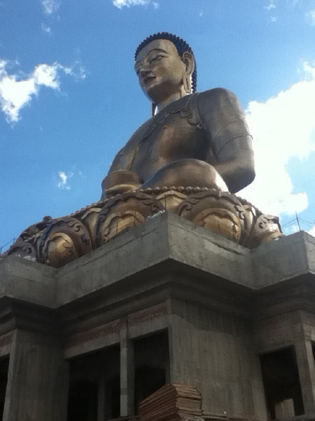 Golden Buddha above Thimphu