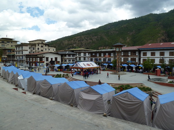 Main plaza in Thimphu 