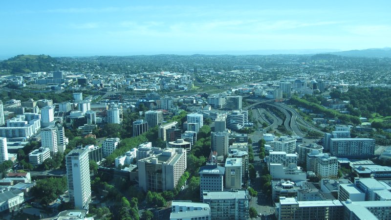 View over Auckland from Sky Tower