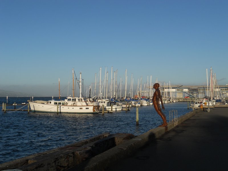 Amazing statue and harbor