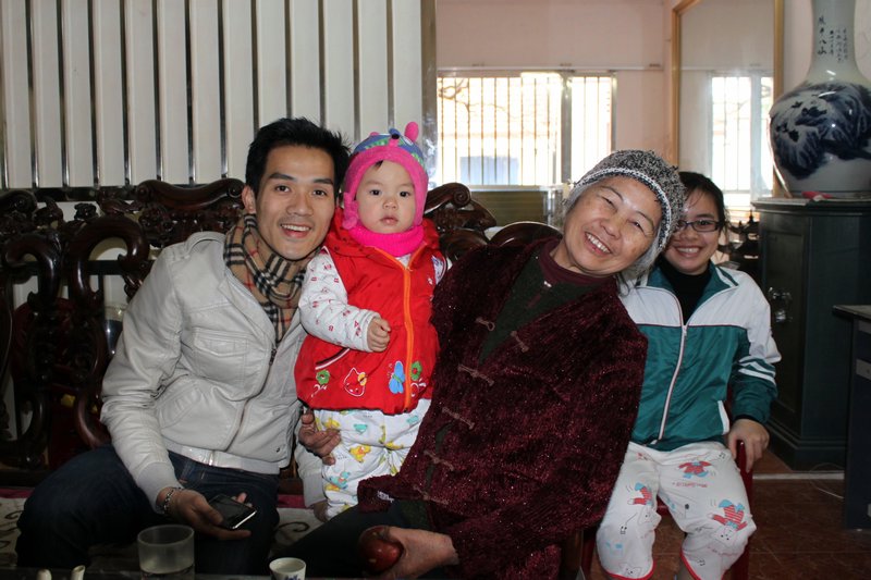 Trung's family in Hai Hau